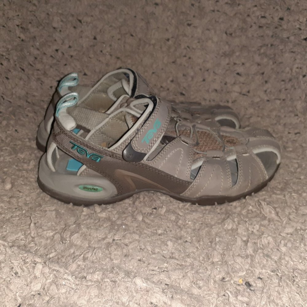 TEVA-Dozer III Hiking Sandal-4173-Brown-ShocPad-Size 7-Excellent - Picture 4 of 7